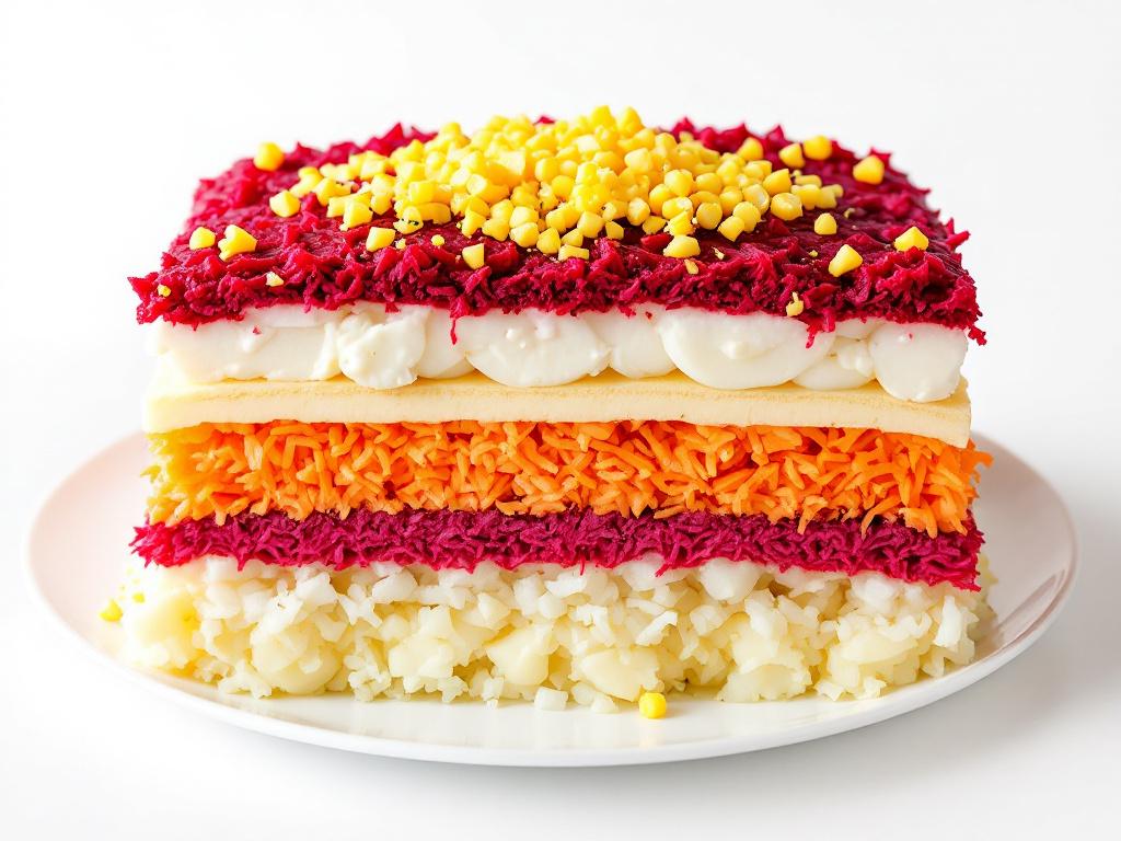 "Shuba" Salad (Herring Under a Fur Coat Without Herring) image